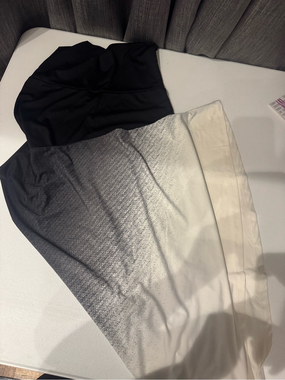 LuLaRoe Ombre Black to Cream Maxi Skirt